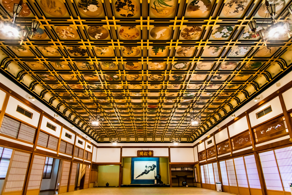 大本山永平寺 傘松閣・絵天井の間
