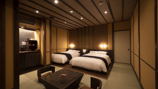 [蘭] 宇治川眺望 半露天風呂付デラックスツイン (禁煙)