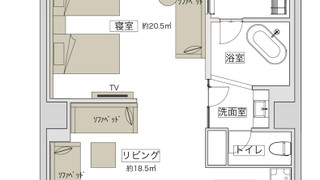 プレミアムサウナスイート 10平米バルコニー付き 禁煙
