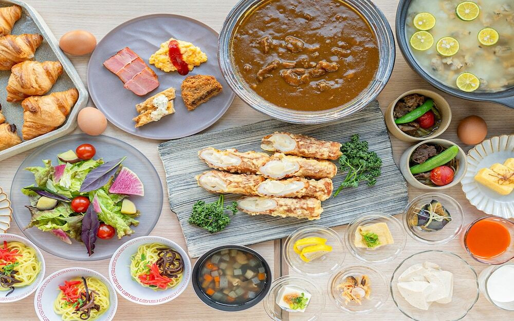 朝食ビュッフェ