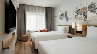 ルーム ダブルベッド 2 台