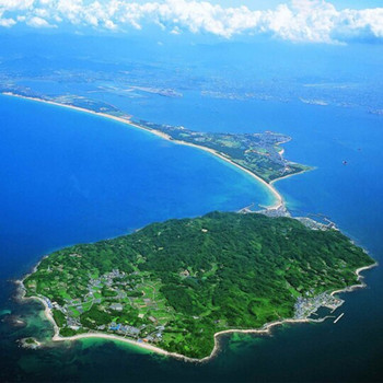 志賀島の潮見展望台から見た風景