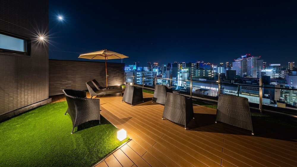 淀川の花火を見ながら整う♪おしゃれな屋上庭園4234836