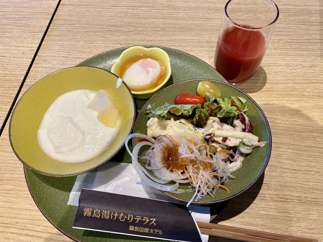 朝食ブッフェの一部