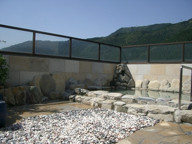 Open-air bath with a view
