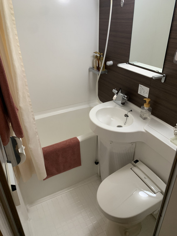 ユニットバス。かなり新し目で気持ちよく使えました