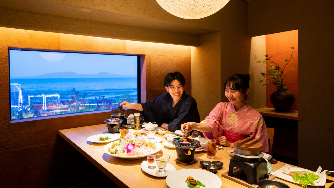 島原温泉と絶景にどっぷり浸る。和モダンなオーシャンビューホテル3656606