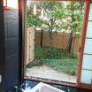 バスルームからも庭園が