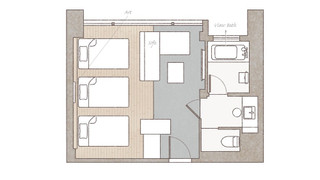デラックス トリプルルーム 3 ベッドルーム 禁煙