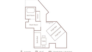 スタンダードファミリールーム (3-4名利用) 禁煙