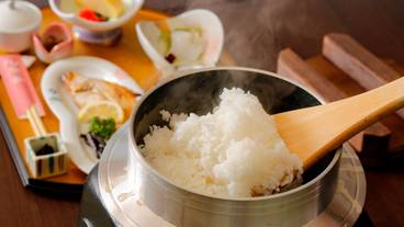 朝食 釜炊きごはん / 2