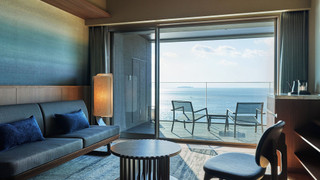 高層階 洋タイプ 露天風呂付デラックス ツインルーム (エキストラベッド2台) 4名定員 禁煙