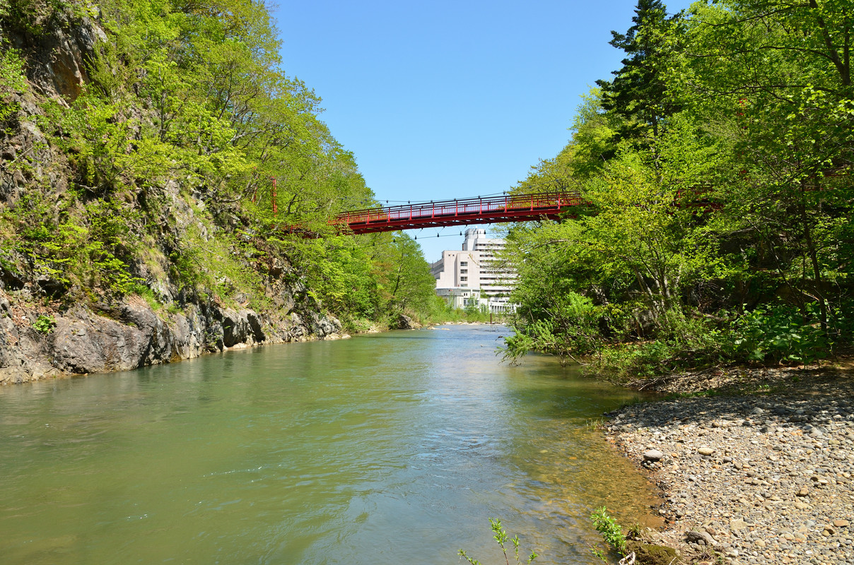 定山渓温泉 二見吊橋