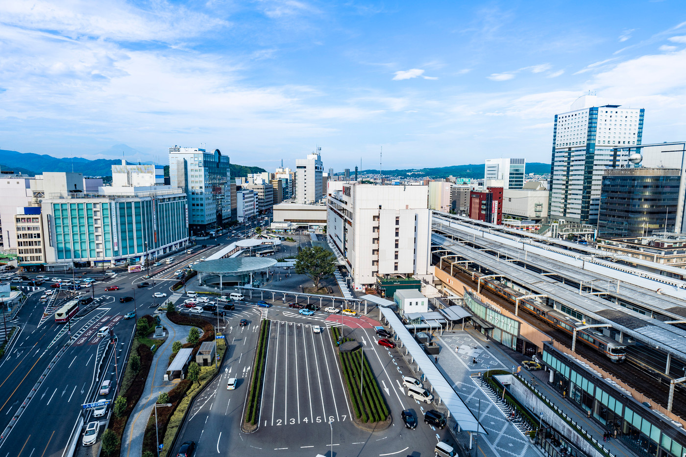 静岡県静岡市の静岡駅北口の市街地