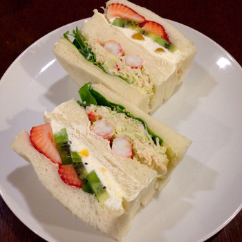 「さえら」 料理 37783308 たらばがに＆フルーツ  800円