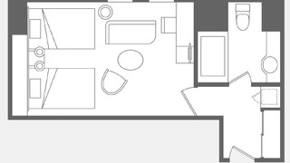 スーペリアコーナーツインルーム　キャッスルビュー