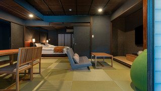 【1階2間-岩風呂-】温泉露天付ツインルーム