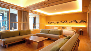 海側ロイヤルスイートツイン半露天風呂・サウナ付（鏡池）100㎡