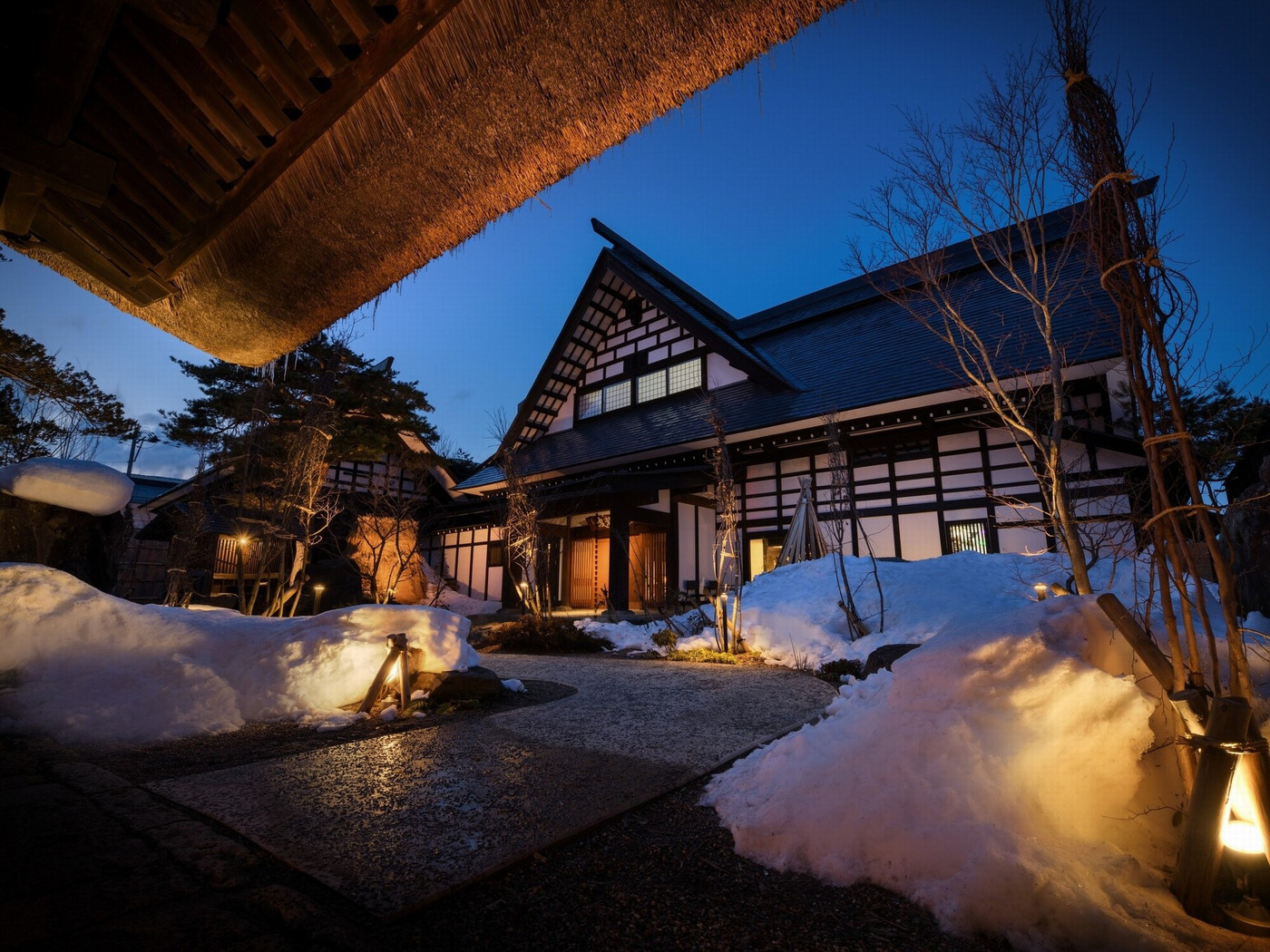 築350年の大庄屋の「曲がり家」を移築、山形の文化を感じる宿4087941