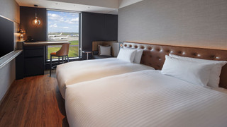 スタンダード ツインルーム ベッド (複数台) 禁煙 エアポートビュー (2名利用)