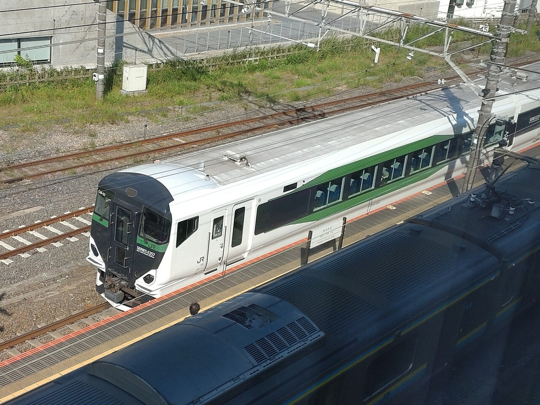 佐原駅側の客室はトレインビュー！