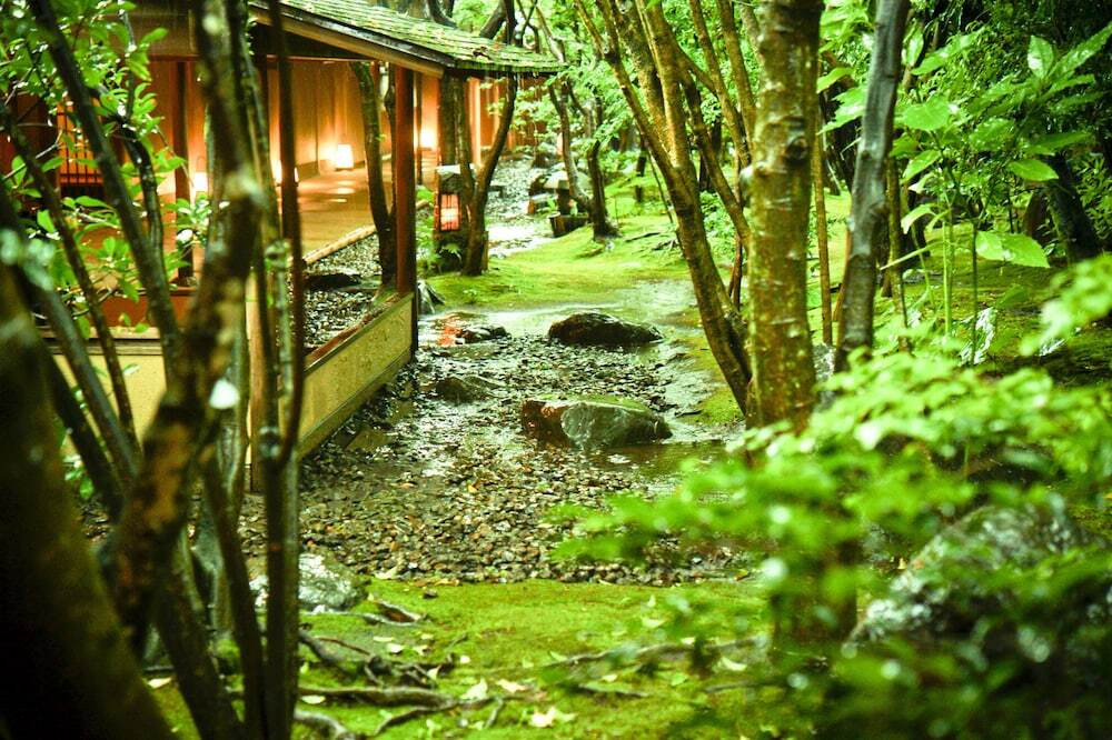 日本庭園は雨の日こそ魅力的3550807