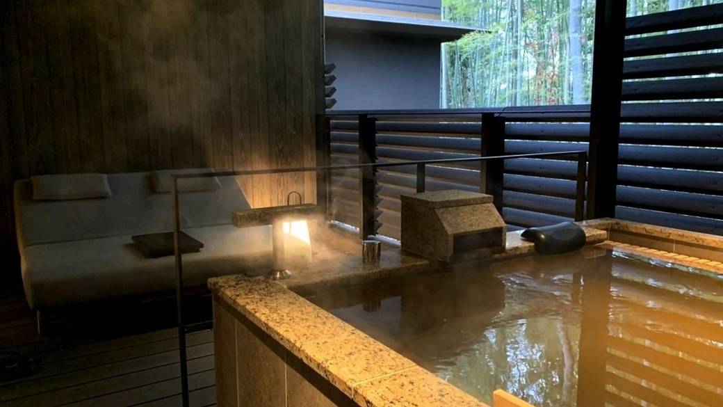 客室テラスの露天風呂 / 1