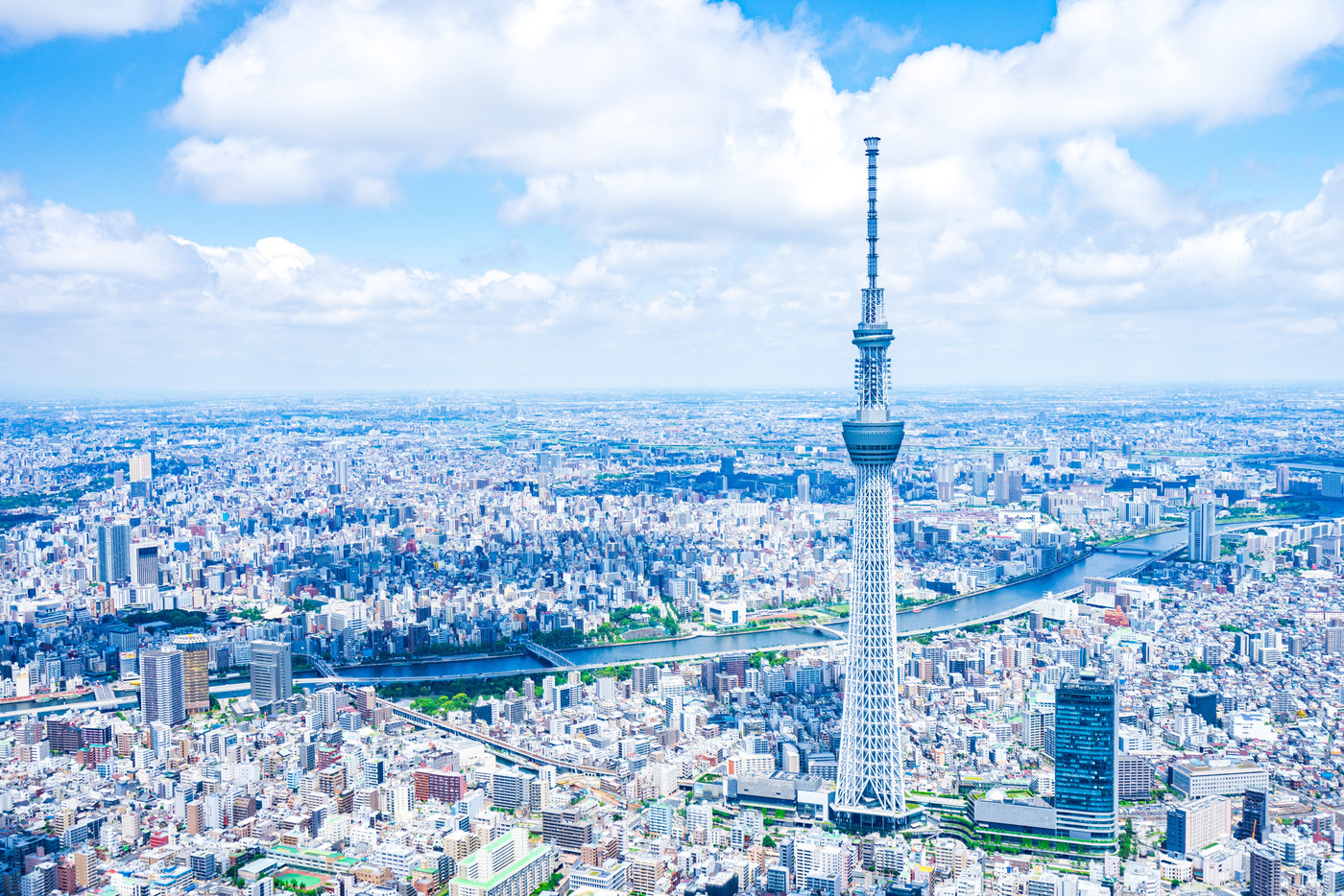 東京スカイツリー・空撮写真
