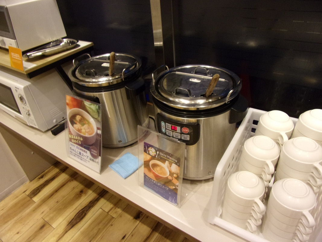 朝食内容。スープ類。