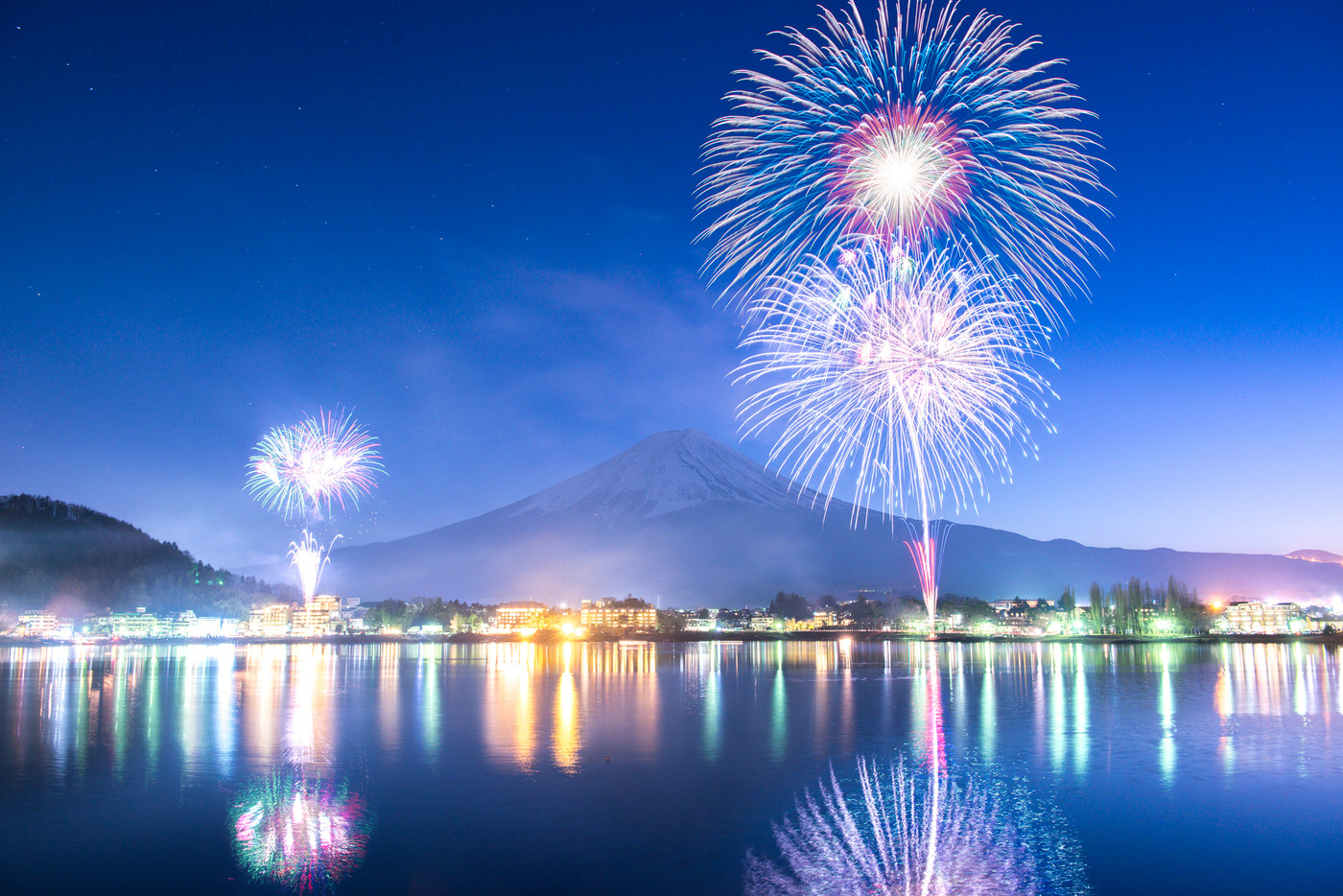 【日本】河口湖の花火
