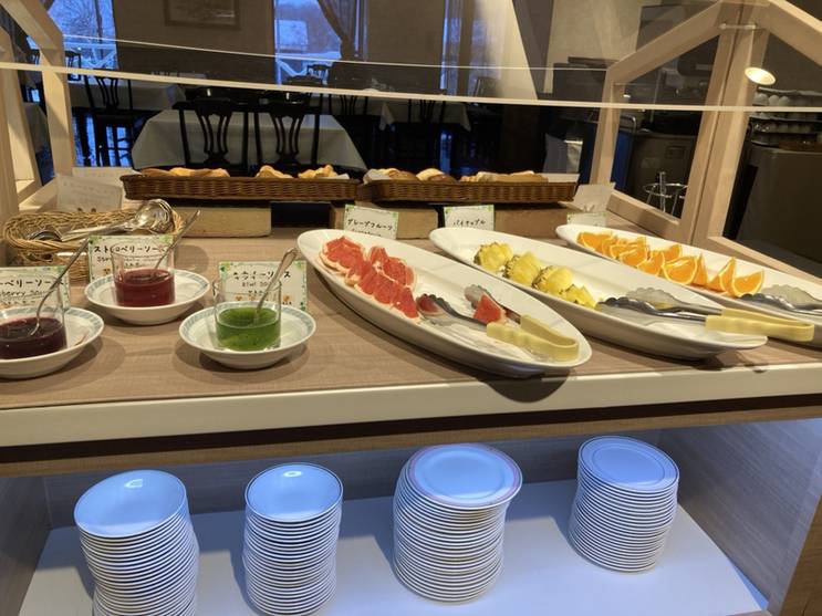 朝食バイキング一例 / 1