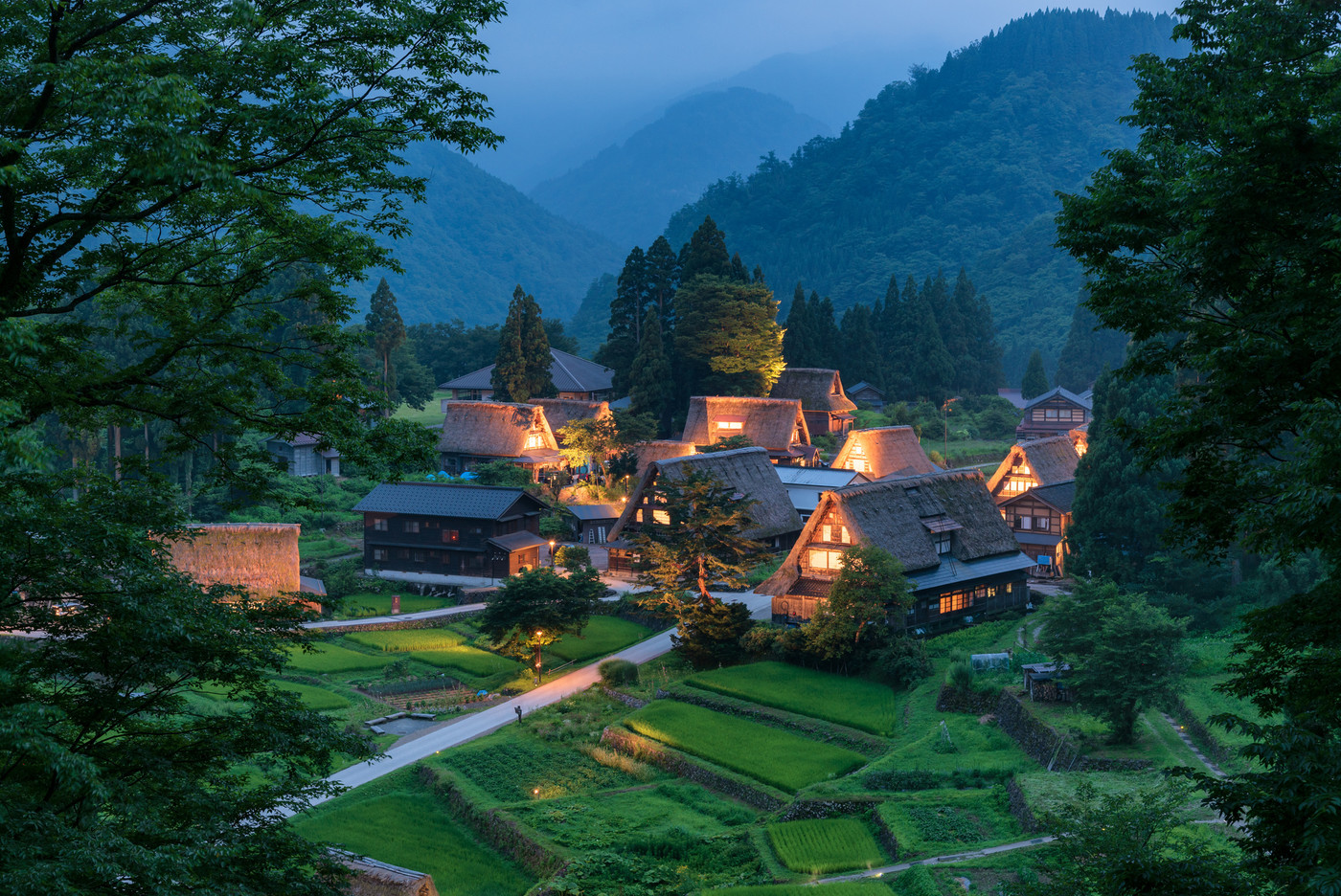 五箇山 夏のライトアップ