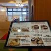 ランチメニュー。週末は11時30分から。