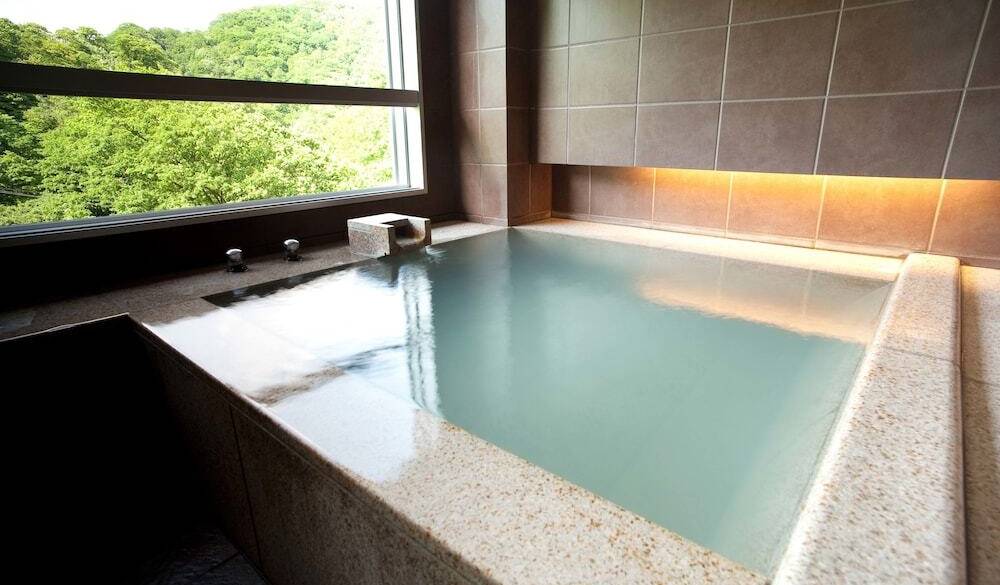 客室の展望温泉風呂 / 1