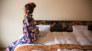 Bタイプ スタンダードツインルーム 2シングルベッドと布団2組 (トイレ付·共用バス) 禁煙