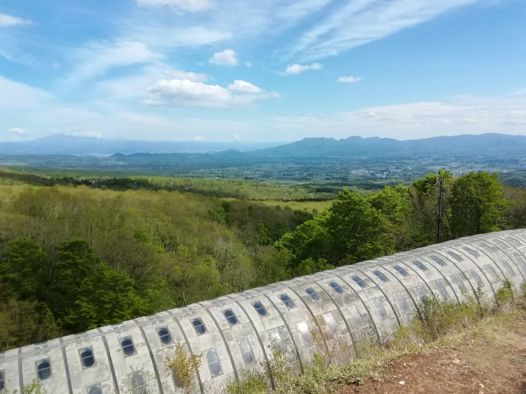 ホテルからは雫石の景色が眺められる