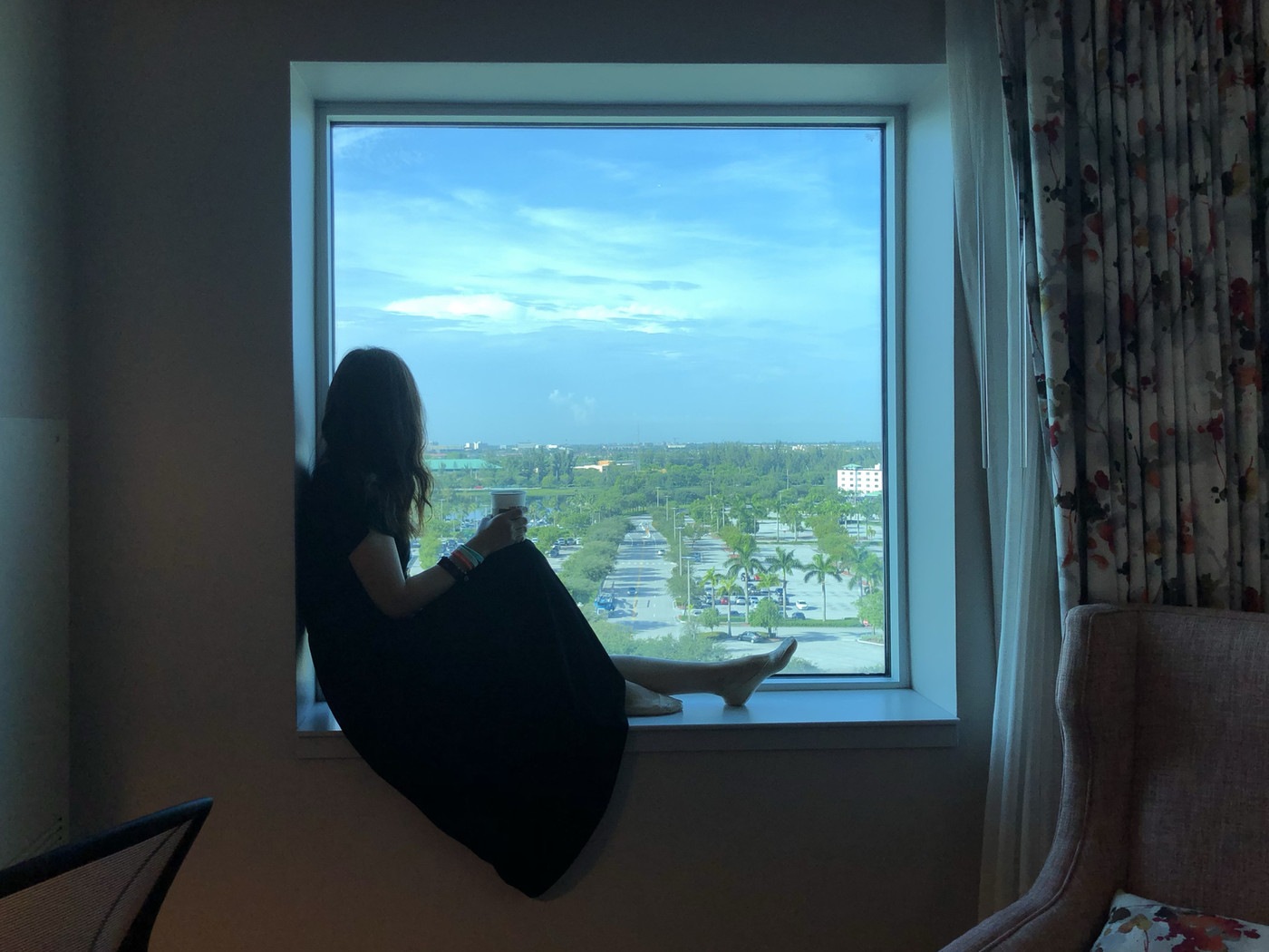 マイアミの自然を眺めながらモーニングコーヒー