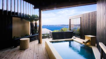 別邸 蒼空 グランデツインの露天風呂 / 12