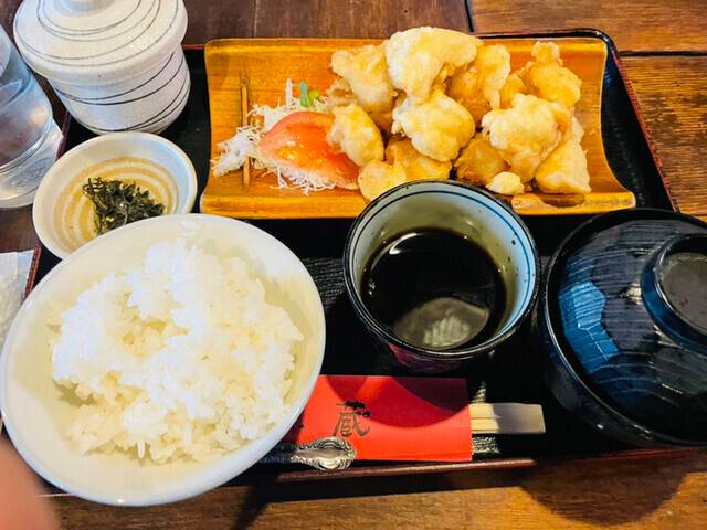 味蔵「とり天定食」 / 3