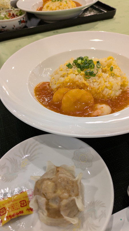 エビチリ&チャーハン