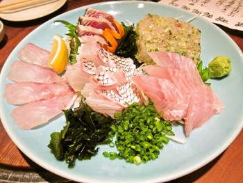 「田はら」料理 587966 刺身５点盛り
