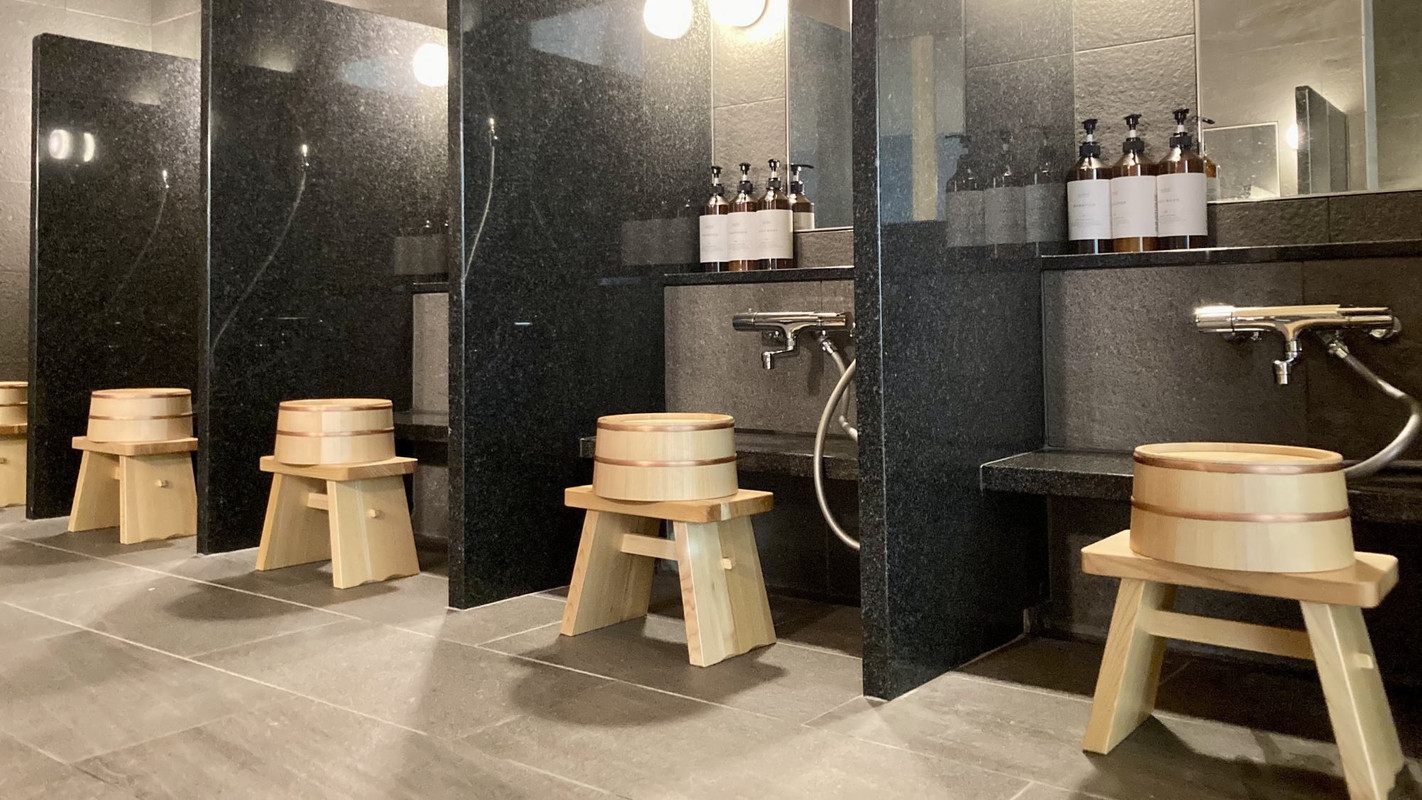 女性大浴場「蕩の湯」洗い場