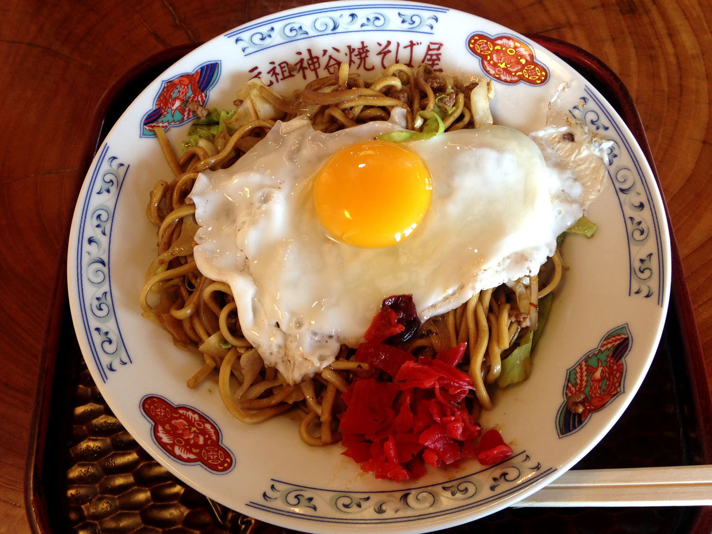 「元祖 神谷焼きそば屋」料理 826377 肉玉子　並550円