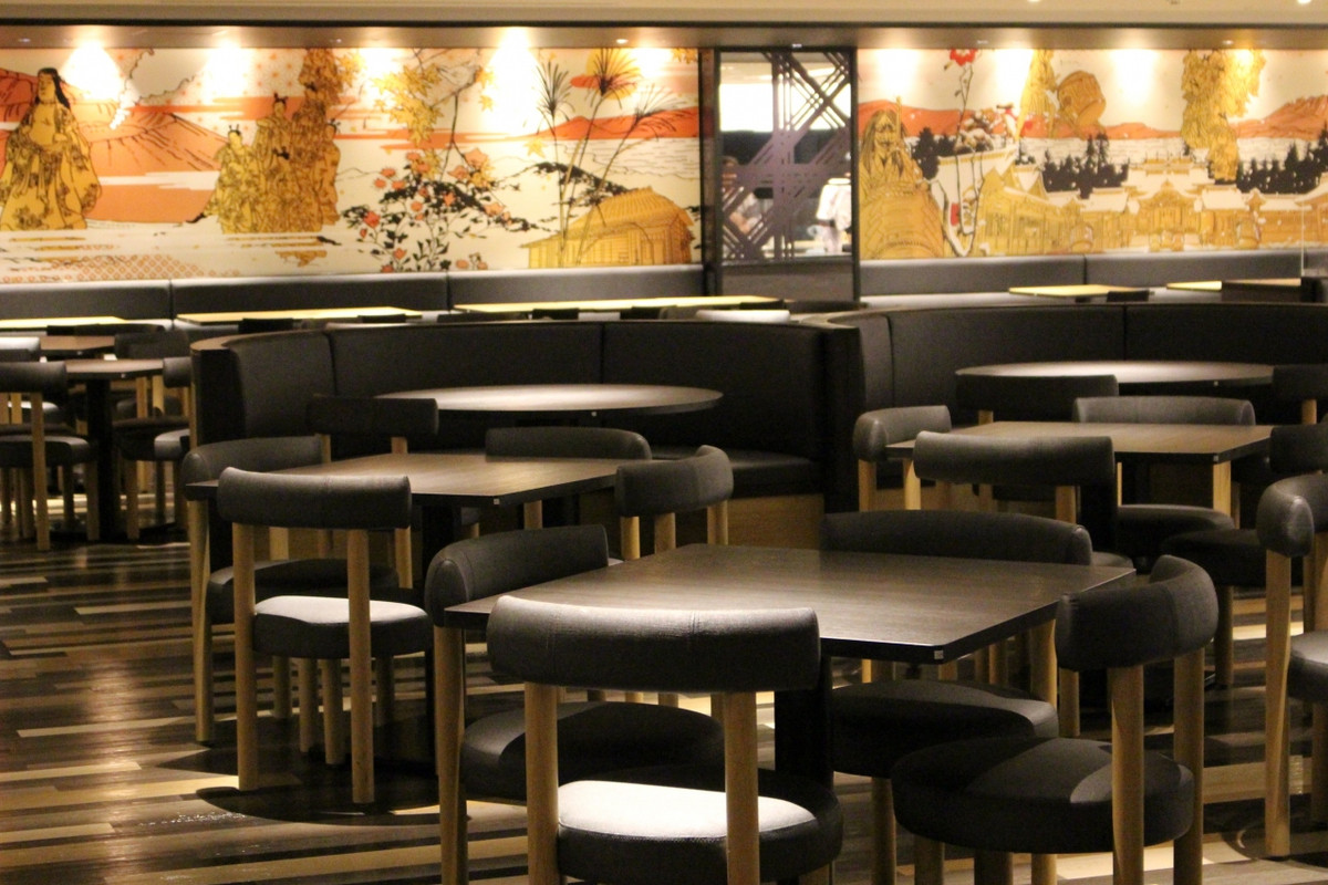 ブッフェ会場=霧島 湯けむりテラス