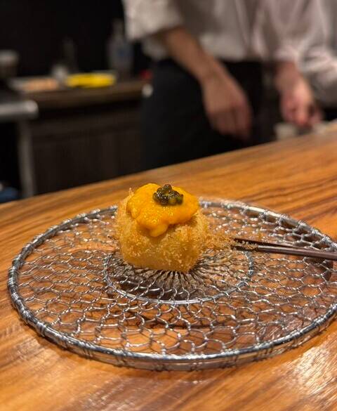 子持ち昆布 キャビアと雲丹 / 3