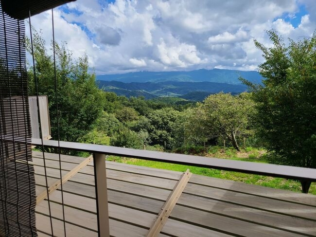 客室露天風呂からの眺め