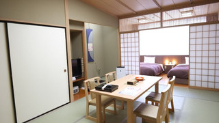 和洋室 (和室12畳+ツインベッド) 　禁煙