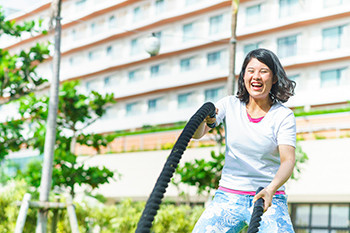 思いっきり体を動かしてリフレッシュ！「バトルロープワークアウト」4270012