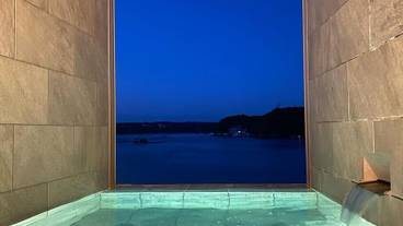 客室露天風呂 夜の眺め一例 / 8