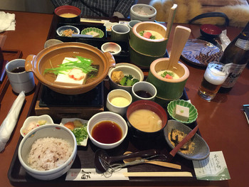 「嵯峨とうふ　稲」料理 740820 野宮御膳